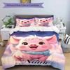 Cartoon Pig Duvet Cover Duvet Cover With Cartoon Pig Pattern Suitable For Children Kids And Adults Soft Warm And Breathable