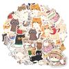 35pcs Playful Animals Stickers Cute Cats Stationery Stickers Cute Stickers For Laptop Luggage Scrapbook Diary Sticker DIY