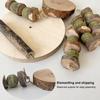 Toys For Hamsters Wooden Natural Teething Treats Hamster Chew Toys For Teeth Grinding Small Animals Mice Gerbil Chinchilla