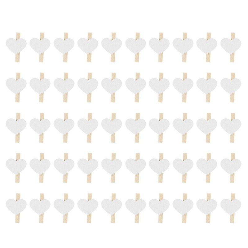 100X C Heart Love Wooden Clothes Photo Paper Peg Pin Mini Clothespin Postcard Clips Home Wedding Decoration Stationery