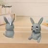 Lazy Animal Desk Organizer 3D Printed Rabbit Pen Holder, Large Capacity Organizer, Matte Finish Container Cute Pencil for Office Home School