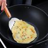Stainless Steel Wooden Handle Teppanyaki Shovel Non-Slip Frying Fish Pancake Turners Kitchen Cooking Utensils
