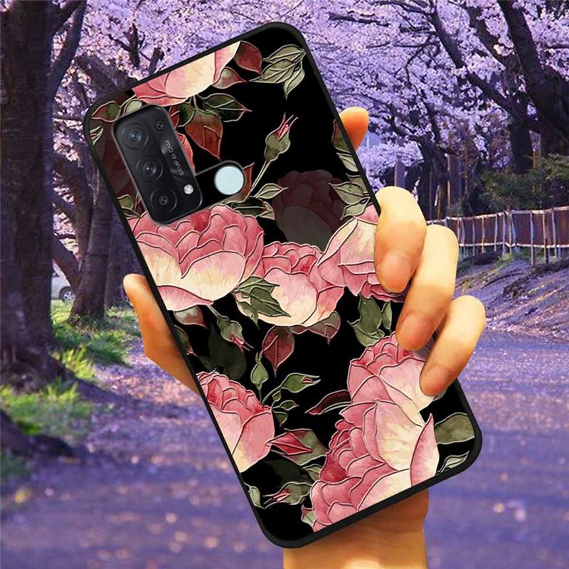 For OPPO Reno 5A 3A 7A Case 3D Relief Cartoon Silicone Back Cover for Oppo Reno7 A Reno3A Reno5A Cases Emboss Soft Cute A54 5G