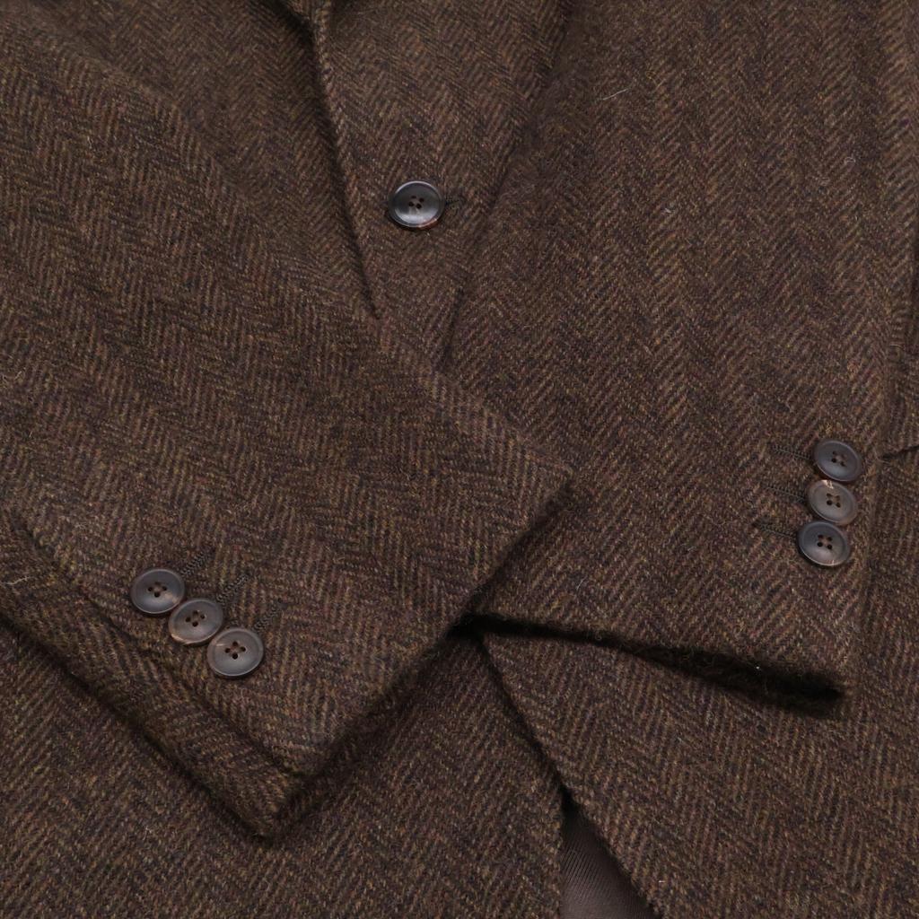 RRL Herringbone Wool Jacket 40R BrownUsed
