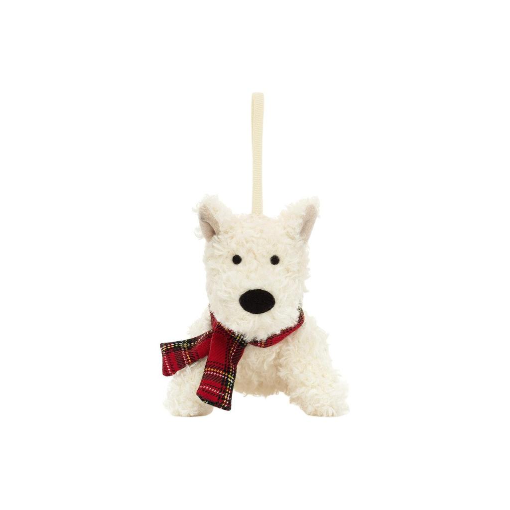 Jellycat Christmas Monroe Scottish Terrier Ornament Keychain Doll Plush Pendant Sitting Height 11cm Height
