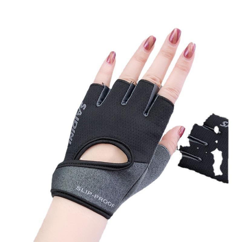 Non-slip half-finger breathable wear-resistant equipment dumbbell training sports gloves