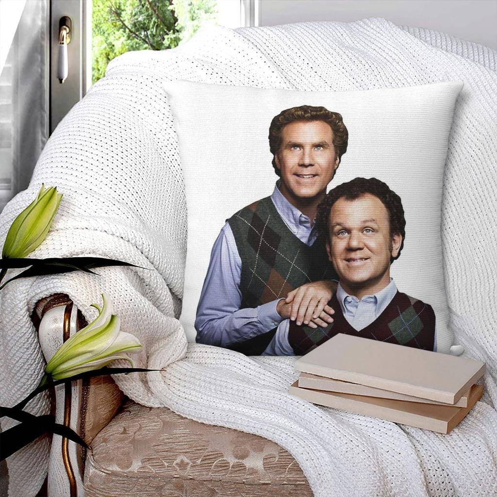 Step Brothers Tv Pillowcase Polyester Linen Velvet Printed Zip Decor Car Cushion Cover 45X45