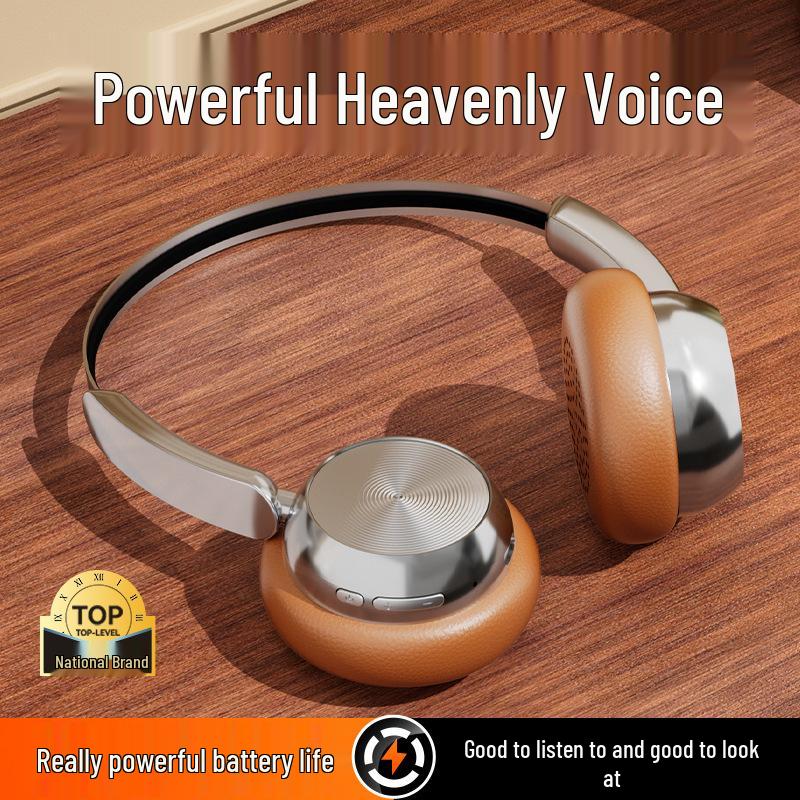 Retro Over-Ear Wireless Bluetooth Headphones with Long Battery Life