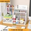 Office Accessories Desk Stationery Organizer Creative Metal Pen Holder Pencil Storage Rack 7 Grid Storage Box Divided Container