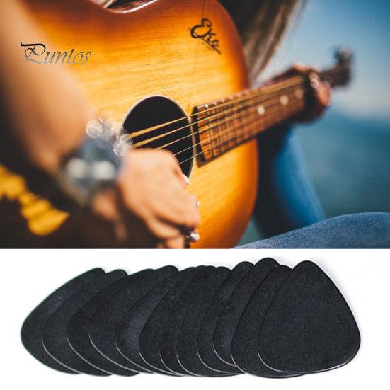 10 Pieces Musical Accessories Black Celluloid 0.5mm Guitar Picks Plectrums