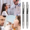 Led Flashlight Work Light First Aid Pen Light Torch Lamp Pupil Gauge Measurement Portable Medical Pen Light Doctor Diagnosis