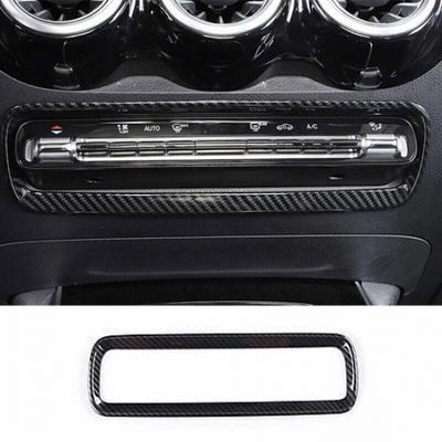 Car Inner Central AC Button -22 Carbon Fiber For Benz GLA Control Cover Trim
