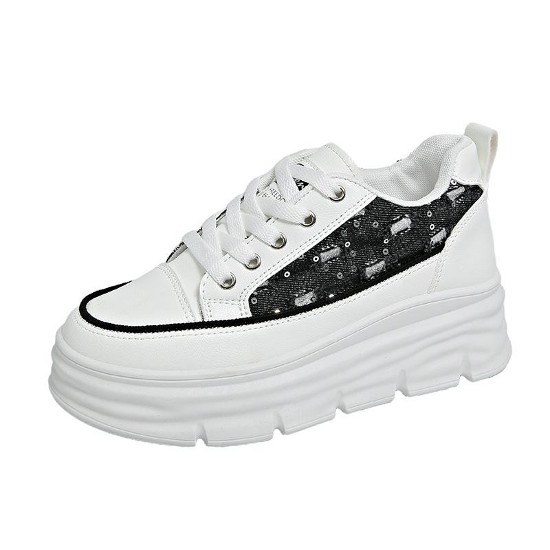 

Маленькие белые туфли женские весна и осень новые ins студентки повседневные на платформе универсальные кеды уличная съемка CY 40