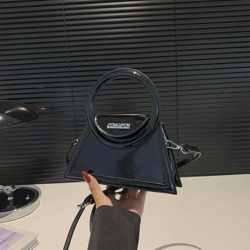 Корейская треугольная сумка, простой и продвинутый смысл. чёрный