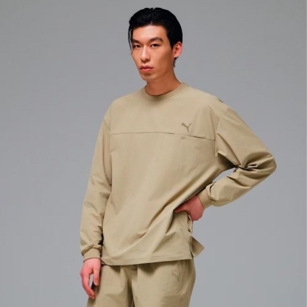 PuMa Men S PreMiuM baSic Woven Crew M 02 Ice Coffee/M(95)