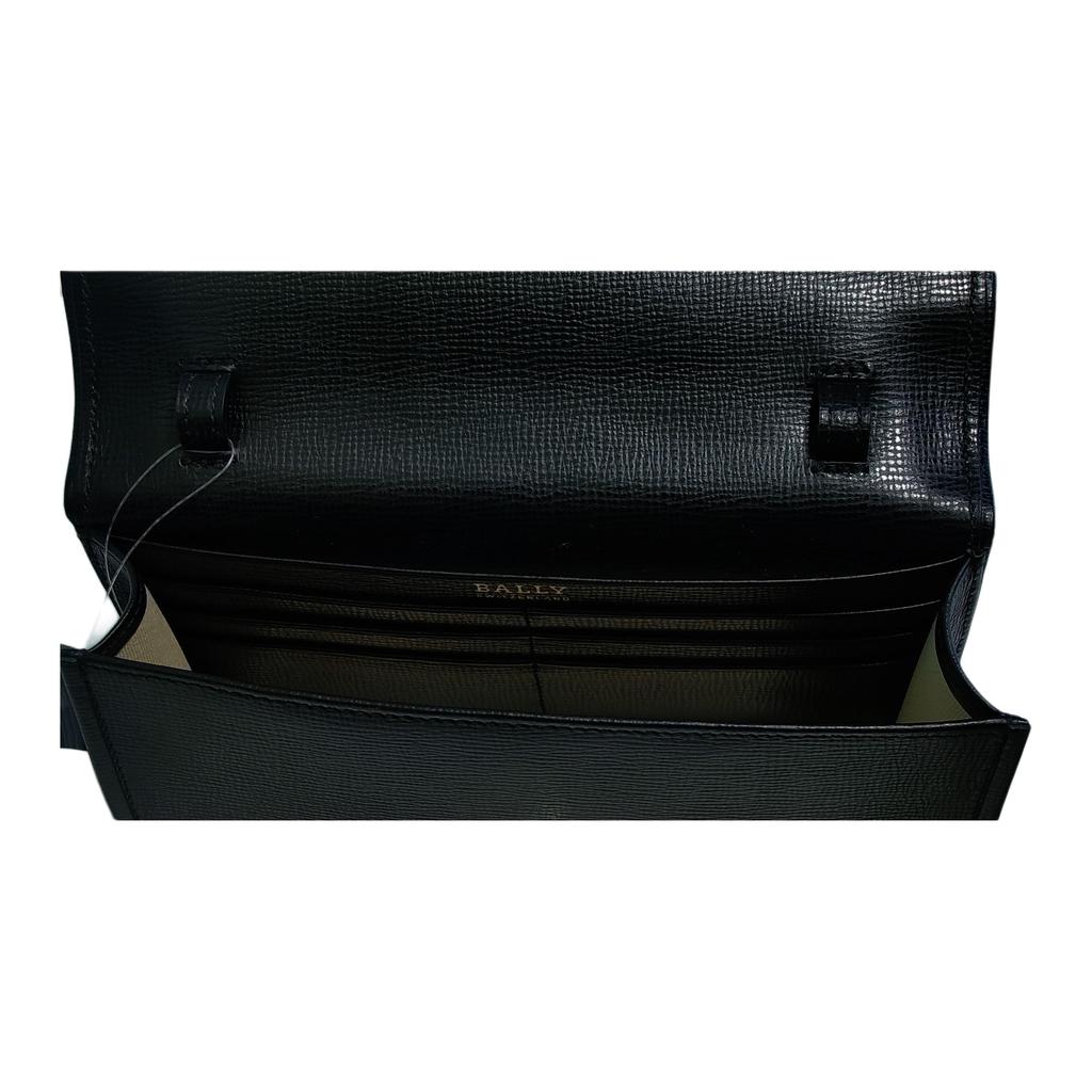 Bally Classic Womens Series Fun Print Pattern Leather Clutch Women Clutch Black 6219795