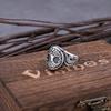 Viking Tree of Life Yggdrasil Ring Men Stainless Steel Rune Biker Jewelry Nordic Odin Fashion Gift for Him