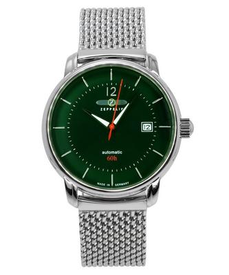 LZ120 Bodensee Paslanmaz Çelik Yeşil Kadran Otomatik Z8160M4 Erkek Saati
