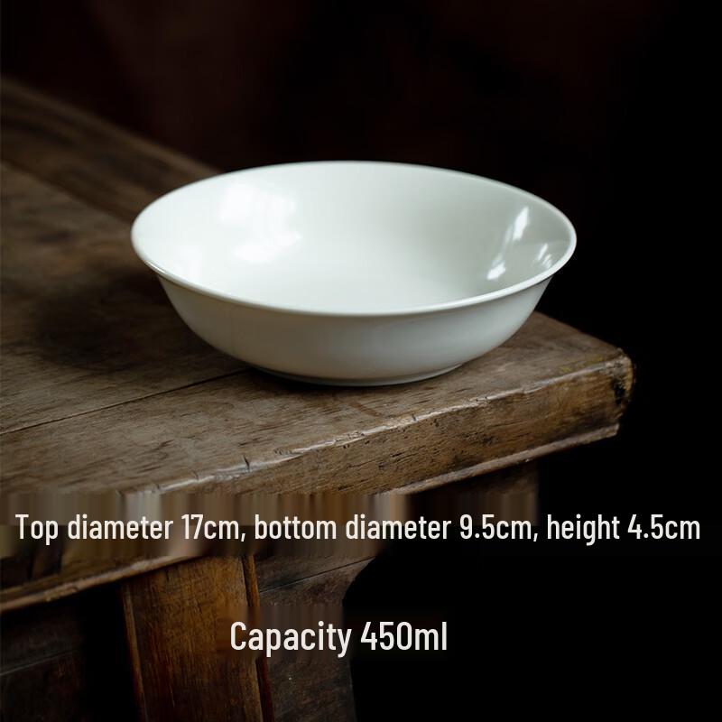 

Ruhan White Ceramic Divided Serving Plate