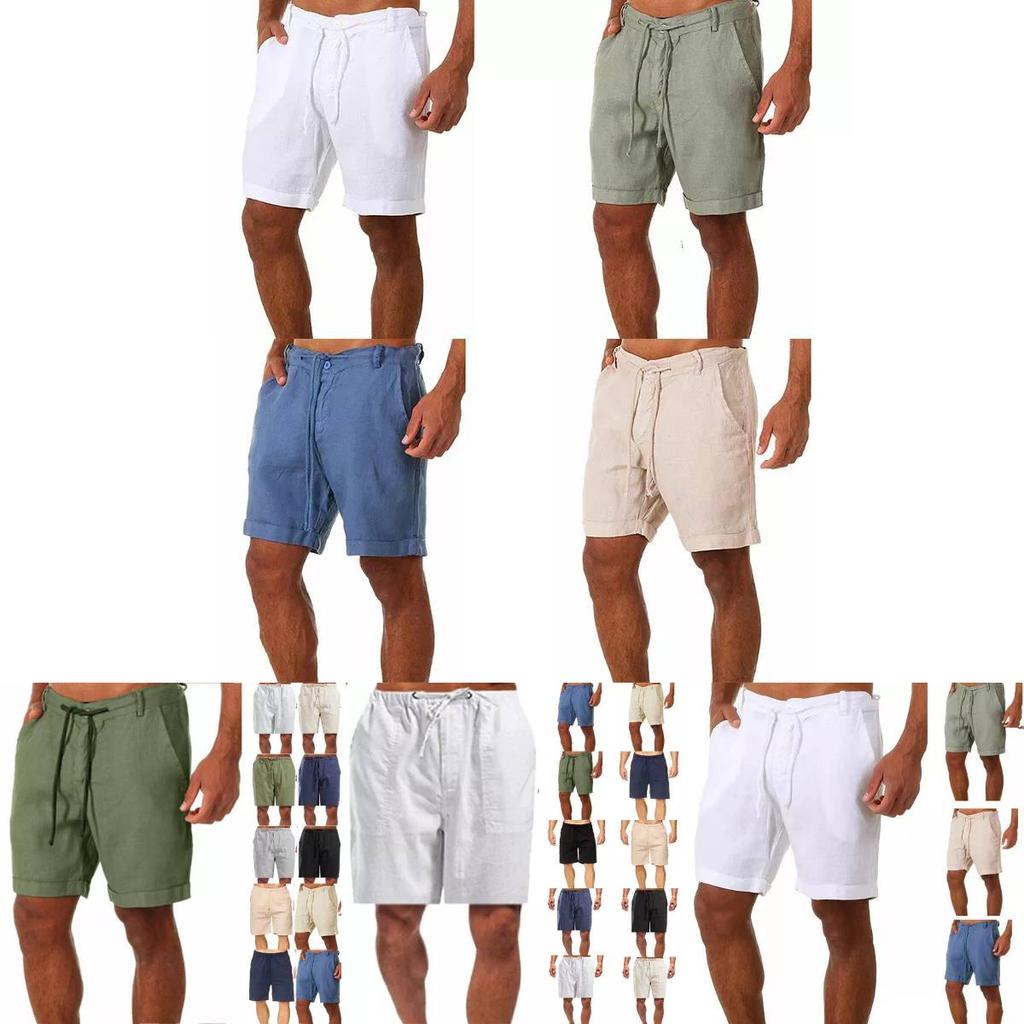 Bequeme Sommer-Herrenshorts mit feuchtigkeitsableitendem Stoff für Yoga und Fitness