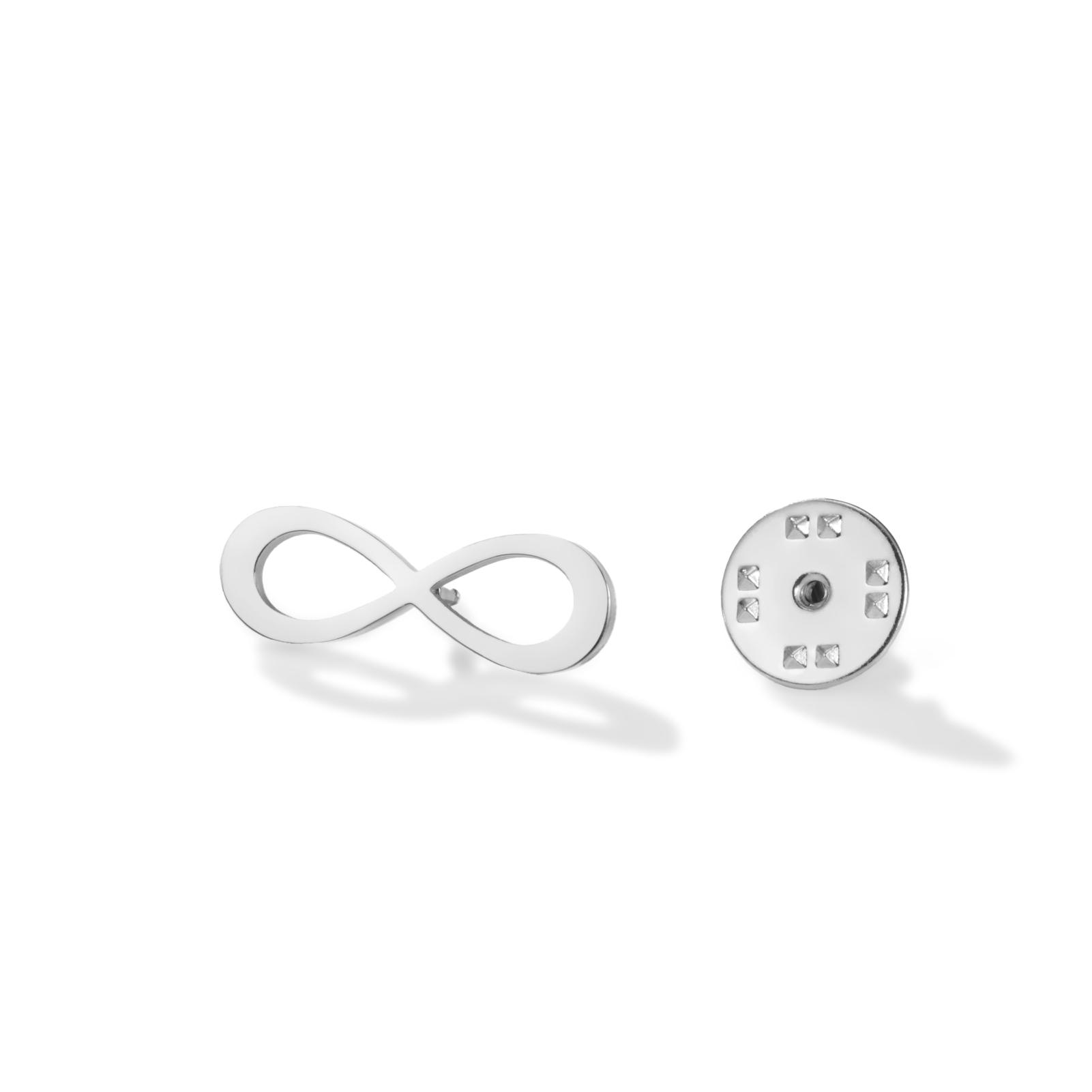 

LIKGREAT Trendy Infinity Symbol Brooch for Women Eternal Love Pin Lapel Stainless Steel Jewelry Anniversary Gift Amulet
