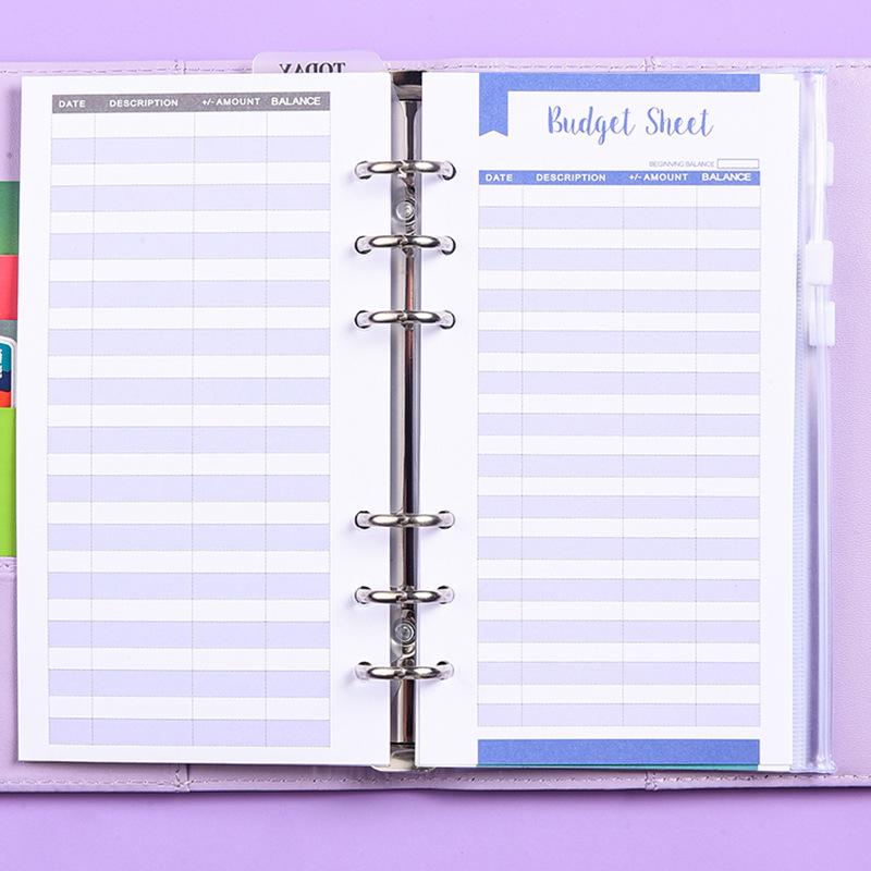 Custom Macaron Loose-Leaf Notebook with Zipper Bag - High-Value Binder and Hand Ledger