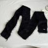 Long Strip Thin Long Scarves Soft Plush Y2K Girl Scarf Outdoor Mohair Women Scarf  Female