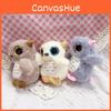 Cute Owl Plush Doll With Short Plush Material For Backpack Charm And Collectible