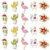 10 Stück Weihnachts-Emaille-Anhänger Niedliche Legierungs-Tropföl-Tiere Pflanzen-Anhänger Für DIY-Schmuckherstellung Halskette Ohrringe Zubehör