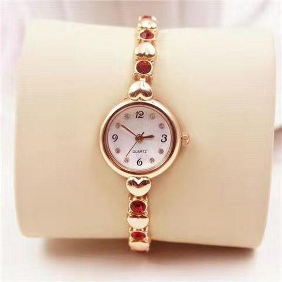 JW Korean Style Elegant Ladies' Water Diamond Quartz Bracelet Watch