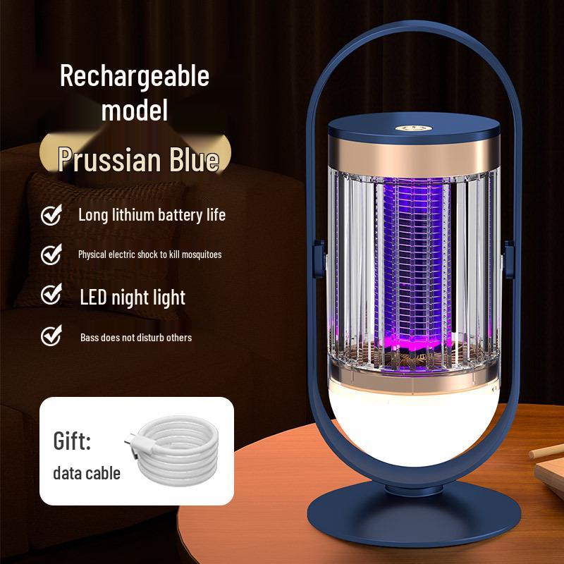 2025 Triple Grid Purple Light Mosquito Killer Lamp & Swatter