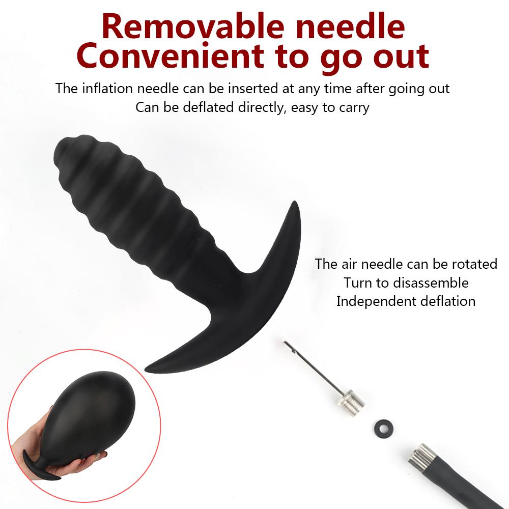 Super Large Inflatable Huge Big Anal Plug Dildo Pump Anal Dilator Expandable Butt Plug Anal Balls Sex Toys Men Prostate