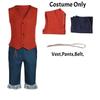 Costume Cosplay Monkey D Luffy pour Homme Adulte Tenue Anime Fête d'Halloween Gilet Rouge Short Chapeau de Paille Ensemble Corde