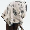 European Retro Ethnic Floral Headscarf: Cotton Paisley Embroidered Triangular Headband for Women