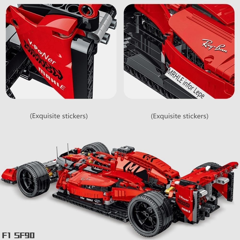 Non-Toxic Racing Car Building Blocks Set Creative Technical Assembly Bricks Moc-Compatible Stem Toys Gift For Adults Kids