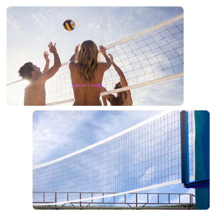 Simple Folding Net Weather Resistant Volleyball Net Training Volleyball Net for Grass Sand or Concrete Surfaces