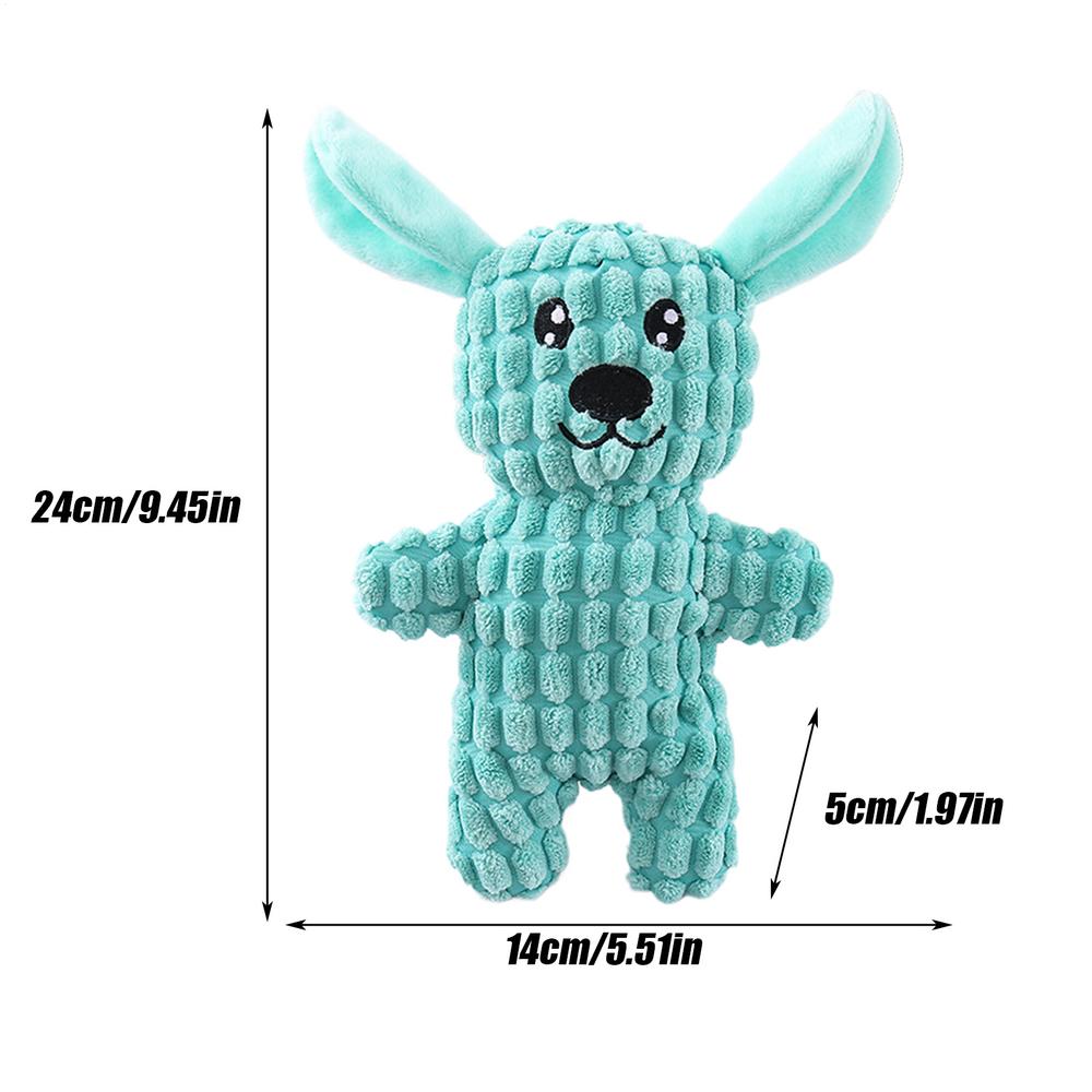 Squeaky Stuffed Dog Toy Puppy Chew Toys For Teething Bite-Resistant Enrichment Puppy Chewers For Teeth Cleaning Entertainment