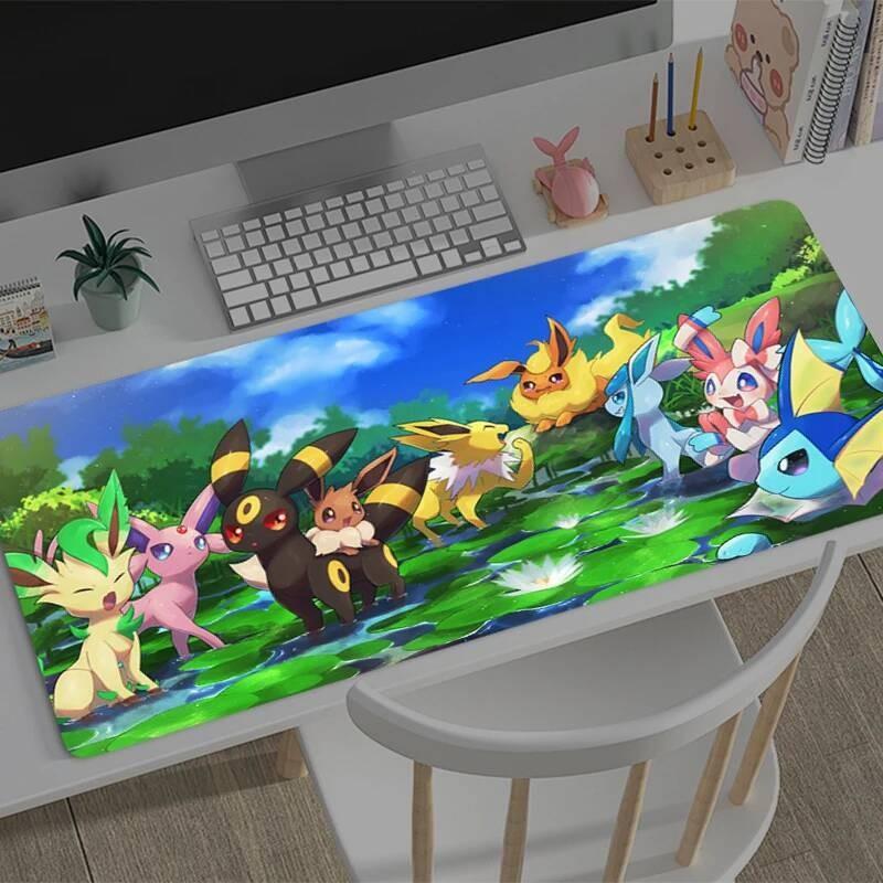 Mousepad New PPokemons EEevees Large Mouse Mat MousePads Game Office Laptop Carpet Soft Antislip Desktop PC carpet Mouse Pad