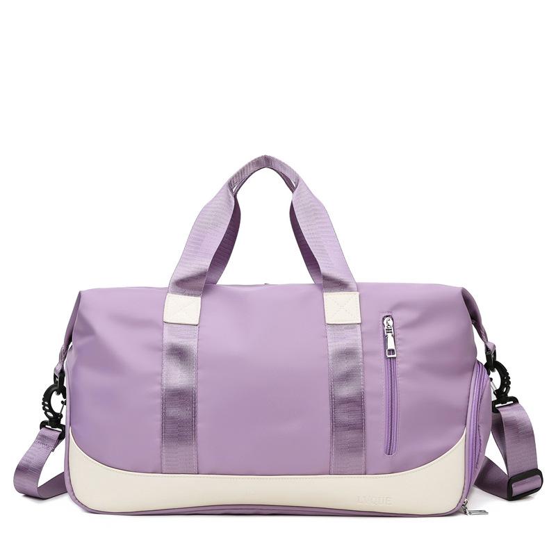 

Casual Sports Fitness Travel Duffel Bag with Wet-Dry Separation & Trolley Sleeve фіолетовий