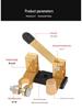 Universal Pure Copper Car Battery Disconnect Switch - Anti-Leakage Brass Main Knife Switch for Positive and Negative Terminals.