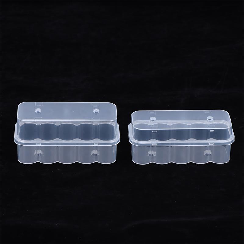 5Pcs 7Ml/10Ml 10-Slot Vial Storage Case Plastic Clear Microtube Storage Box Stackable Freezer Tube Box Diabetic Supplies