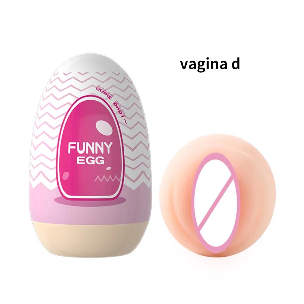 Masturbator Egg Mini Cups Portable Stimulator Penis Massager Soft Rubber Adult Sex Toys for Men Realistic Vagina Pocket Pussy