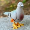 Pull Back Pigeon Animal Model Artificial Feather Figurine Pigeon Clockwork Toys Wind Up Toys