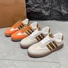 Women's New Autumn Large Size Flat White Shoes Color Matching Retro Versatile Sports And Leisure Shoes