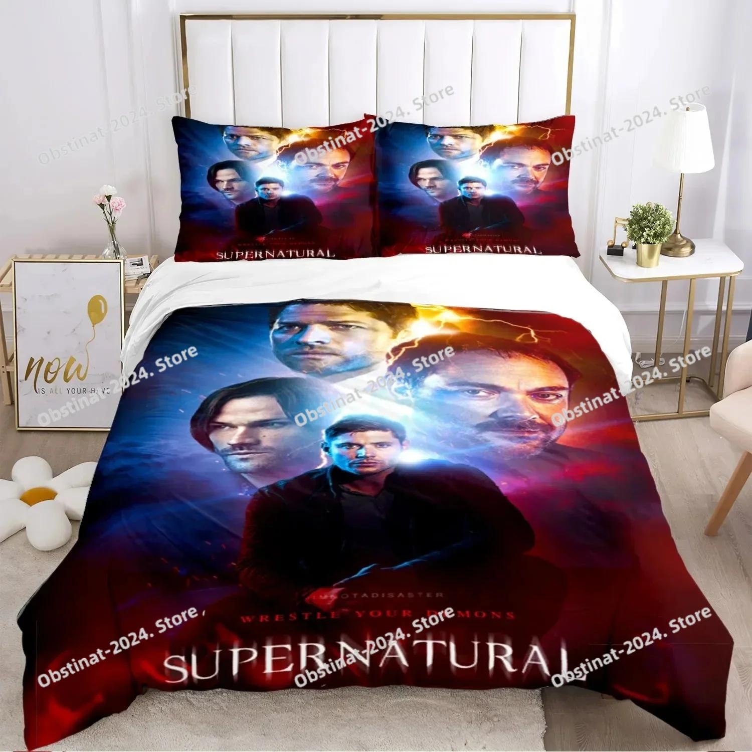 

Личность Сверхъестественный Постельный Комплект Принтованный Постельный Комплект с Наволочкой Пододеяльник Мягкий Односпальный Двуспальный Квин Супер Кинг Размер 70x133cm 2pcs