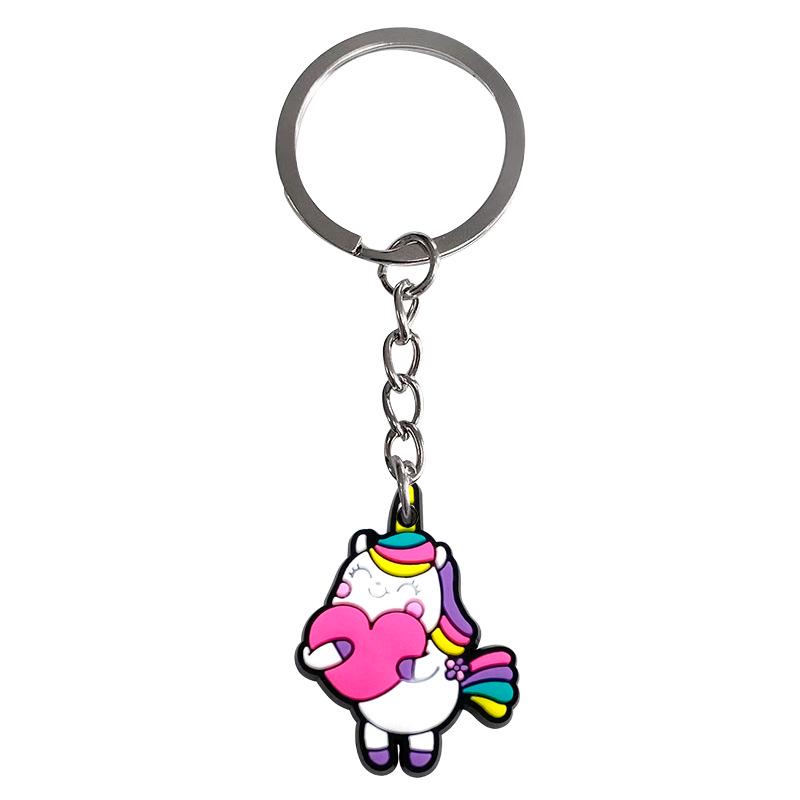 Adorable Unicorn Cartoon Keychain - DIY Backpack Pendant & Bag Charm, Hot Selling