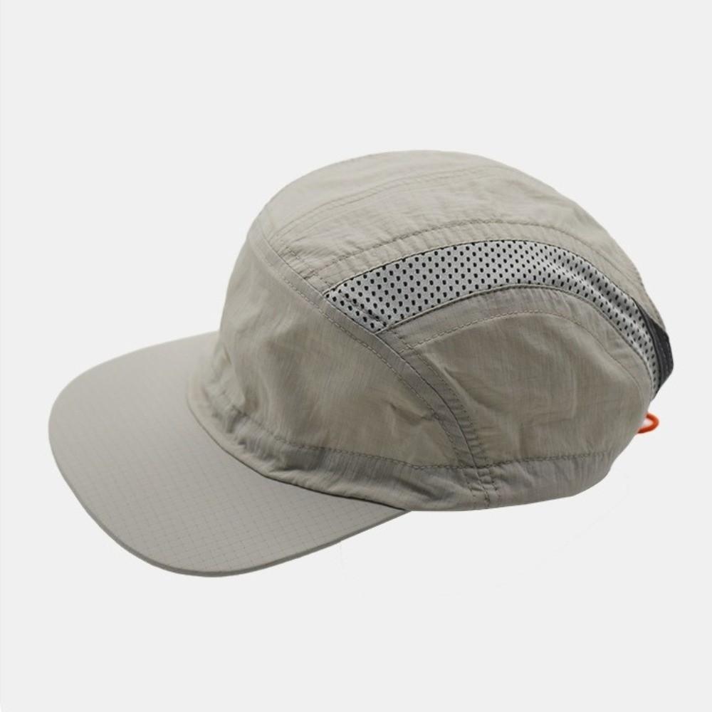 

Summer Flat-brimmed Baseball Cap Quick-Dry Ultralight Duckbill Hat Breathable Thin Soft Brim Sun Hat Soft Brim Sun Hat серый