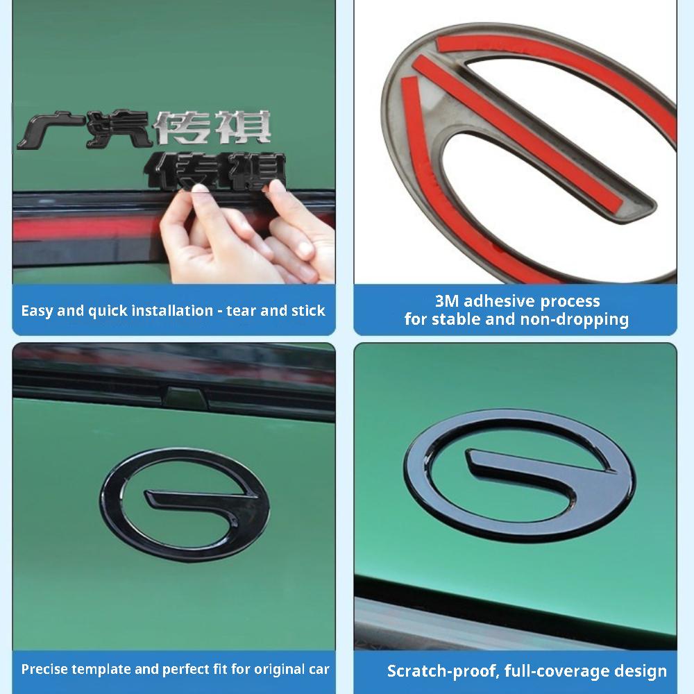 For GAC Trumpchi S7 GS7 Xiangwang S7 For GAC S7 Front Rear Car Emblem Sticker Black Warrior Decorative Accessories