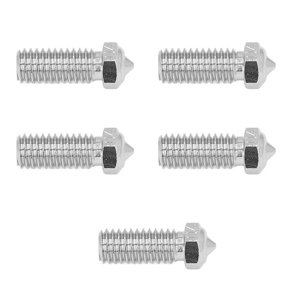 5Pcs 3D Printer Nozzles Set Cr Zr Cu 0.4mm 1.75mm Copper Tip Nozzle for QIDI X Maximum3 X Smart3 X P
