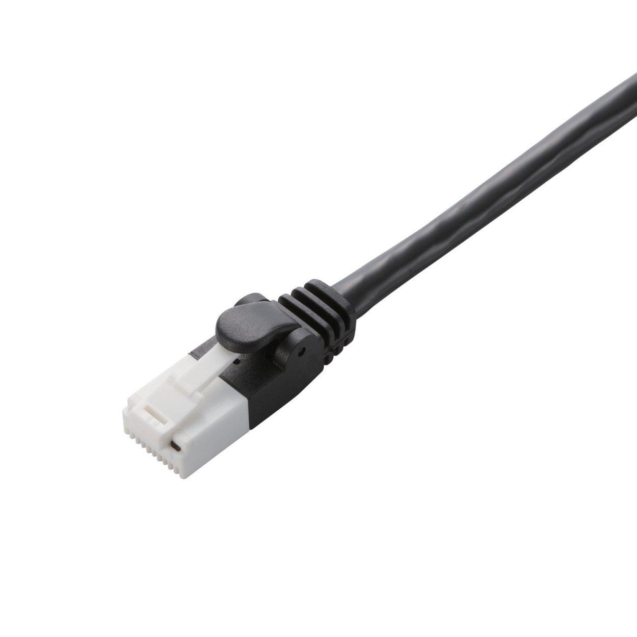 

ELECOM LAN Cable CAT6 7m Unbreakable Connector Simple Package RoHS Directive Compliant Black LD-GPT/BK7/RS чорний